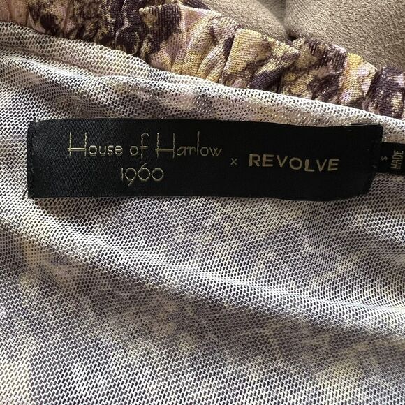 House of Harlow 1960 X Revolve Small One Shoulder Mini Dress Snake Print… - Picture 10 of 10